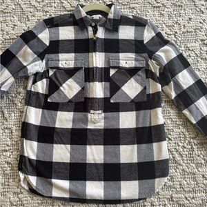 Black and White Plaid Shirt